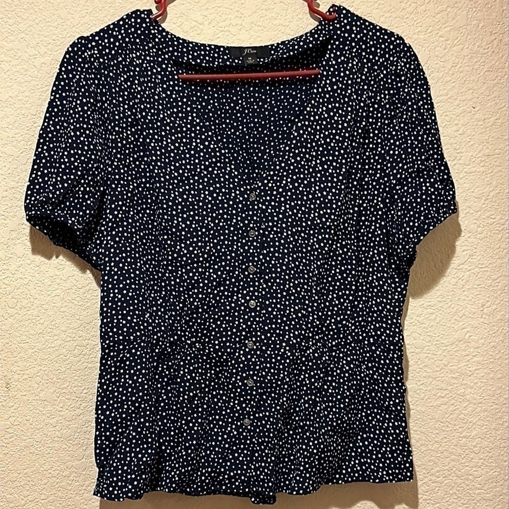 J crew button down blouse size medium